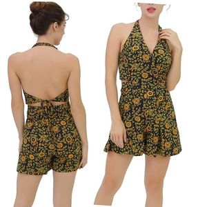 Summer dress Women's romper jumpsuit backless cute